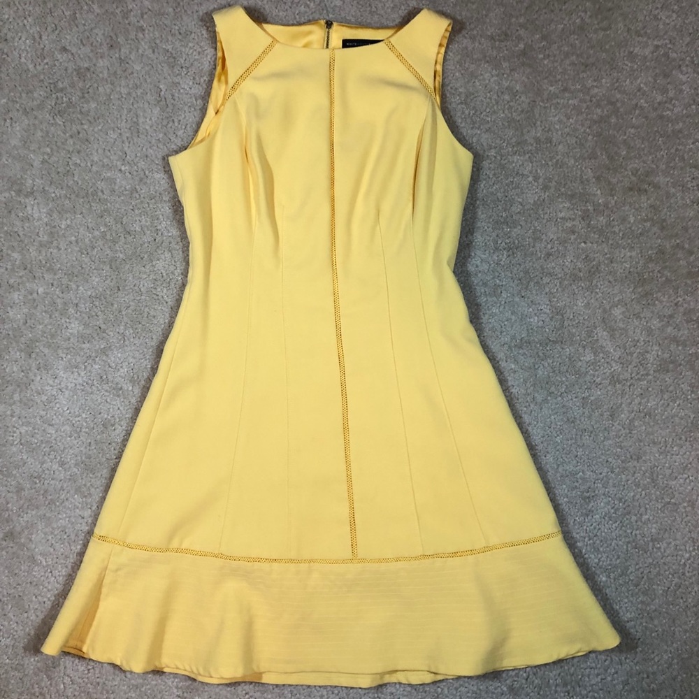 White House Black Market Yellow Dress